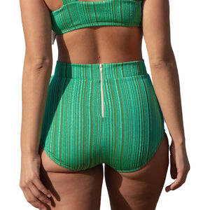 SEEA HIGH WAIST BOTTOM - COASTAL RIB