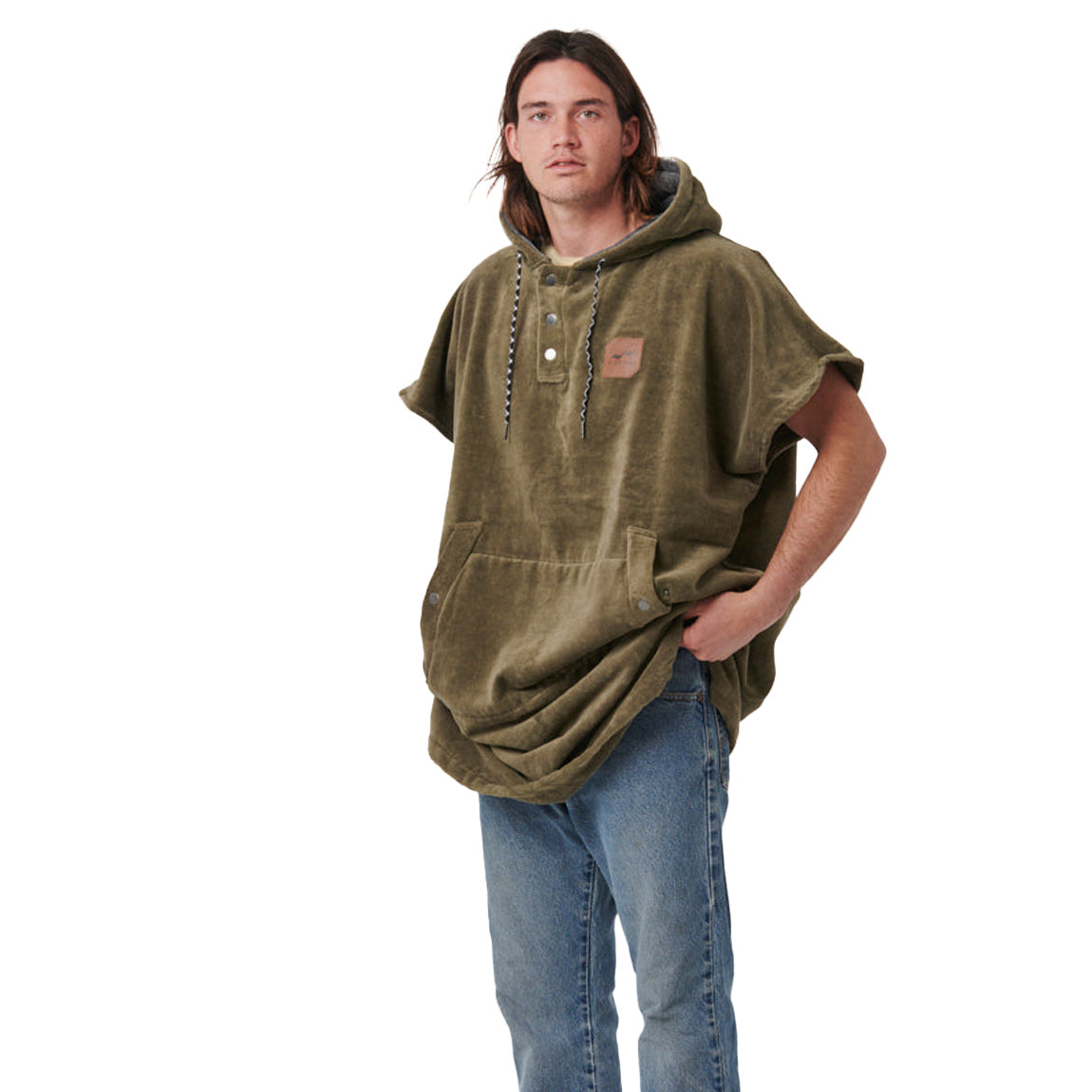 SLOWTIDE DIGS PONCHO - GREEN