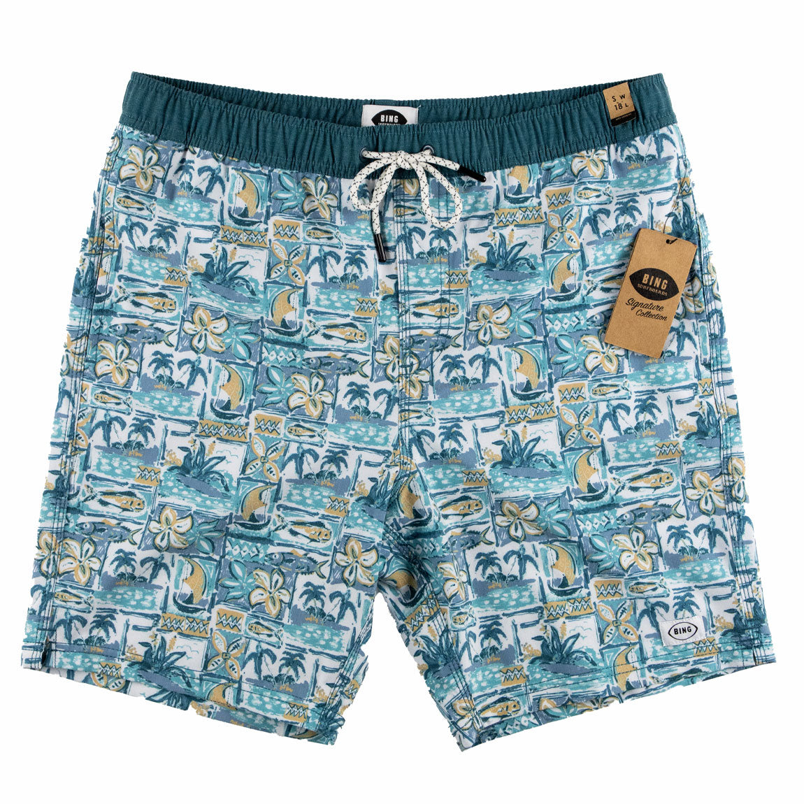 BING OUTRIGGER SHORT - AQUA