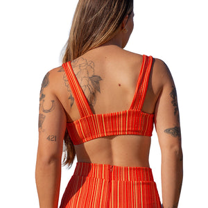 SEEA GEORGIA TOP - CHERRY RIB